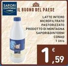 Offerta per Conad - Sapori&Dintorni Latte Intero Microfiltrato Pastorizzato Prodotto Di Montagna a 1,59€ in Spazio Conad