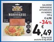 Offerta per Kv Nordic - Salmone Norvegese Affumicato a 4,49€ in Spazio Conad