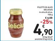 Offerta per Delicius - Filetti Di Alici a 4,9€ in Spazio Conad