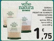 Offerta per Conad - Cereali Biologici Pronti In 10 Minuti Verso Natura a 1,75€ in Spazio Conad