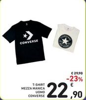 Offerta per Converse - T-Shirt Mezza Manica Uomo a 22,9€ in Spazio Conad
