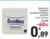 Offerta per Scottex - Tovaglioli Colorati Allegria In Tavola a 0,89€ in Spazio Conad