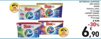 Offerta per Dixan - Detersivo Lavatrice 4In1 Discs a 6,9€ in Spazio Conad