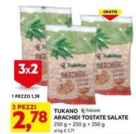Offerta per Tukano - Arachidi Tostate Salate a 1,39€ in Dpiu