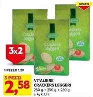 Offerta per Vitalibre - Crackers Leggeri a 1,29€ in Dpiu