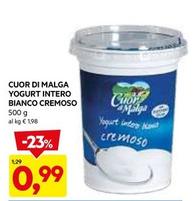 Offerta per Cuor Di Malga - Yogurt Intero Bianco Cremoso a 0,99€ in Dpiu