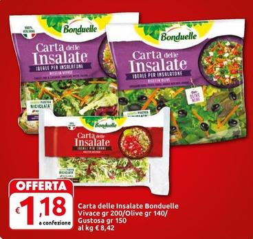 Offerta per  Bonduelle - Carta Delle Insalate Vivace  a 1,18€ in Carrefour Market