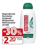 Offerta per  Borotalco - Bagnodoccia Original a 2,2€ in Carrefour Market