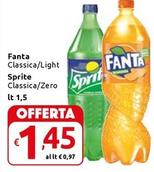 Offerta per  Fanta/Sprite - Classica/Light/Zero  a 1,45€ in Carrefour Market