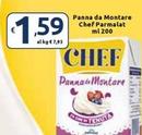 Offerta per  Parmalat - Panna Da Montare Chef  a 1,59€ in Carrefour Market