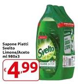 Offerta per  Svelto - Sapone Piatti Limone/Aceto  a 4,99€ in Carrefour Market