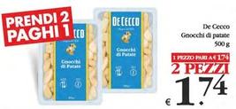 Offerta per De Cecco - Gnocchi Di Patate a 1,74€ in Decò