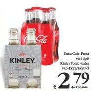 Offerta per Coca-Cola/Fanta/Kinley Tonic water a 2,79€ in Decò