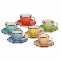 Offerta per Confezione 6 tazze caffé con piattino Louise Art… a 17,9€ in Center Casa