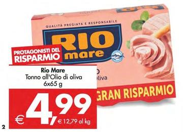 Offerta per Rio Mare - Tonno All'Olio Di Oliva a 4,99€ in Decò