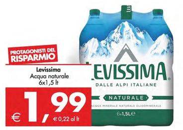 Offerta per Levissima - Acqua Naturale a 1,99€ in Decò
