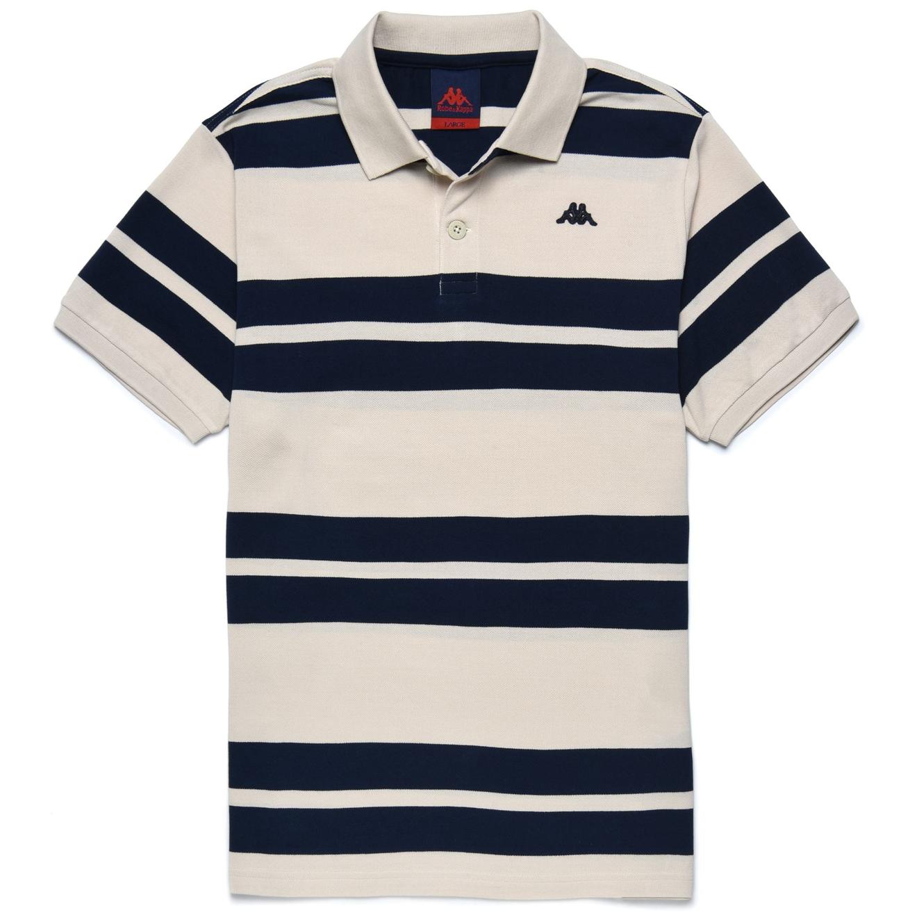 Offerta per ANATOLIS - Polo Shirts - Polo - Man - BEIGE  MOONBEAM-BLUE NAVY a 38,5€ in Robe di Kappa