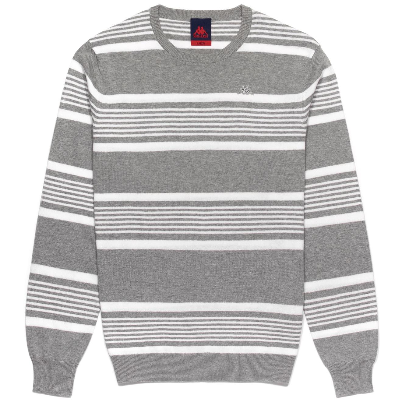 Offerta per ASTERIOS - Knitwear - Pull  Over - Man - GREY MD-WHITE a 38,5€ in Robe di Kappa