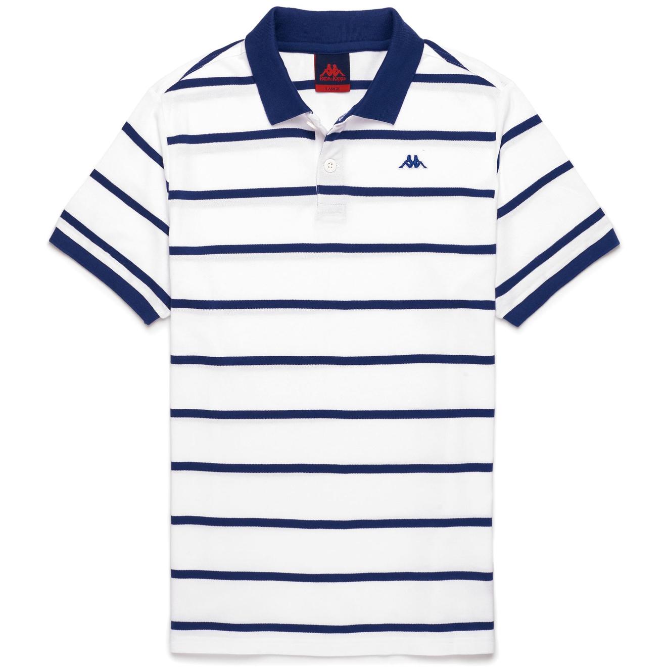 Offerta per AGAPIOS - Polo Shirts - Polo - Man - WHITE-BLUE TWILIGHT a 55€ in Robe di Kappa