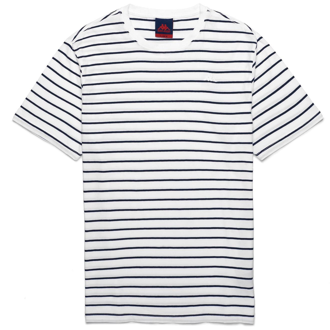 Offerta per ALCIDE - T-ShirtsTop - T-Shirt - Man - WHITE-BLUE a 20,3€ in Robe di Kappa