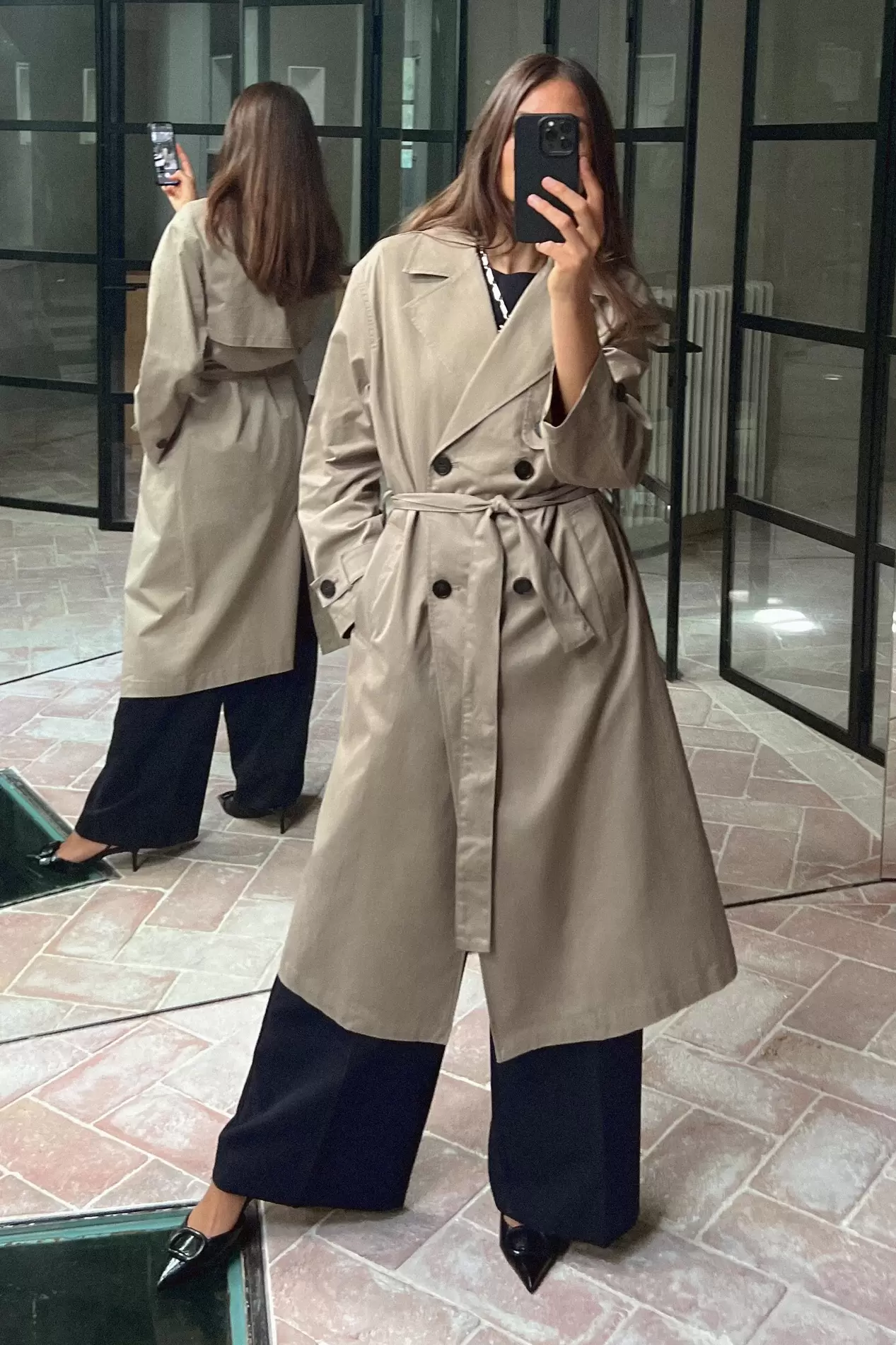 Offerta per TRENCH LUNGO CON CINTURA a 69,95€ in Zara