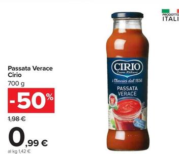 Offerta per  Cirio - Passata Verace  a 0,99€ in Carrefour Ipermercati