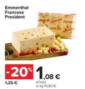 Offerta per Prèsident - Emmenthal Francese  a 1,08€ in Carrefour Ipermercati