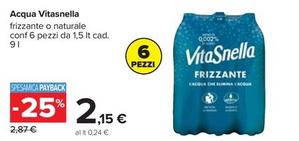Offerta per Vitasnella - Acqua a 2,15€ in Carrefour Ipermercati