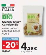Offerta per  Carrefour - Crunchy Crispy Bio  a 4,39€ in Carrefour Ipermercati
