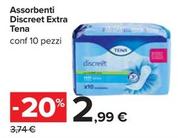Offerta per Tena - Assorbenti Discreet Extra a 2,99€ in Carrefour Ipermercati