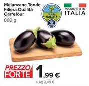 Offerta per  Carrefour - Melanzane Tonde Filiera Qualità  a 1,99€ in Carrefour Ipermercati