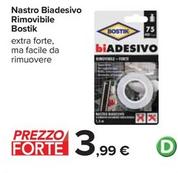 Offerta per Bostik - Nastro Biadesivo Rimovibile a 3,99€ in Carrefour Ipermercati