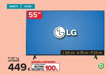 Offerta per Lg - Tv 55" UR78006 a 449€ in Carrefour Ipermercati