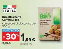 Offerta per  Carrefour - Biscotti Al Farro Bio  a 1,99€ in Carrefour Ipermercati