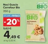 Offerta per  Carrefour - Noci Guscio Bio  a 4,49€ in Carrefour Ipermercati