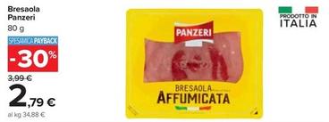 Offerta per Panzeri - Bresaola a 2,79€ in Carrefour Ipermercati