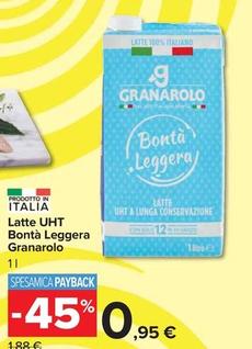 Offerta per  Granarolo - Latte UHT Bontà Leggera  a 0,95€ in Carrefour Market