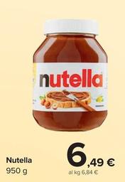 Offerta per  Nutella - 950 G  a 6,49€ in Carrefour Market