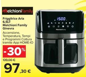 Offerta per Melchioni - Family Ginevra Friggitrice Aria 6,5lt a 97,3€ in Carrefour Market