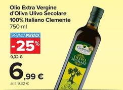Offerta per  Clemente - Olio Extra Vergine D'Oliva Ulivo Secolare 1009 Italiano  a 6,99€ in Carrefour Market