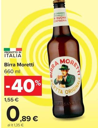 Offerta per Moretti - Birra a 0,89€ in Carrefour Market