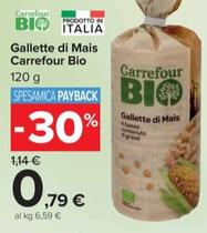 Offerta per  Carrefour - Gallette Di Mais Bio  a 0,79€ in Carrefour Market