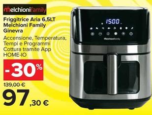 Offerta per Melchioni - Friggitrice Aria 6,5Lt Family Ginevra a 97,3€ in Carrefour Market