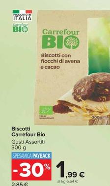 Offerta per Carrefour - Biscotti Bio a 1,99€ in Carrefour Market
