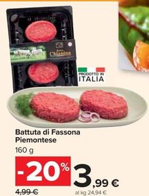 Offerta per  Battuta Di Fassona Piemontese  a 3,99€ in Carrefour Market