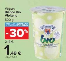 Offerta per Vipiteno - Yogurt Bianco Bio a 1,49€ in Carrefour Market