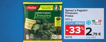 Offerta per Findus - Spinaci O Fagiolini Primavera a 2,79€ in Carrefour Market