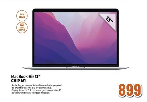 Offerta per Apple - Macbook Air 13'' Chip M1 a 899€ in Expert
