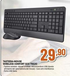 Offerta per Trust - Tastiera+Mouse Wireless Comfort Eco Trezo a 29,9€ in Expert
