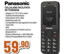 Offerta per Panasonic - Cellulare Facilitato KX-TU250EXB a 59,9€ in Expert